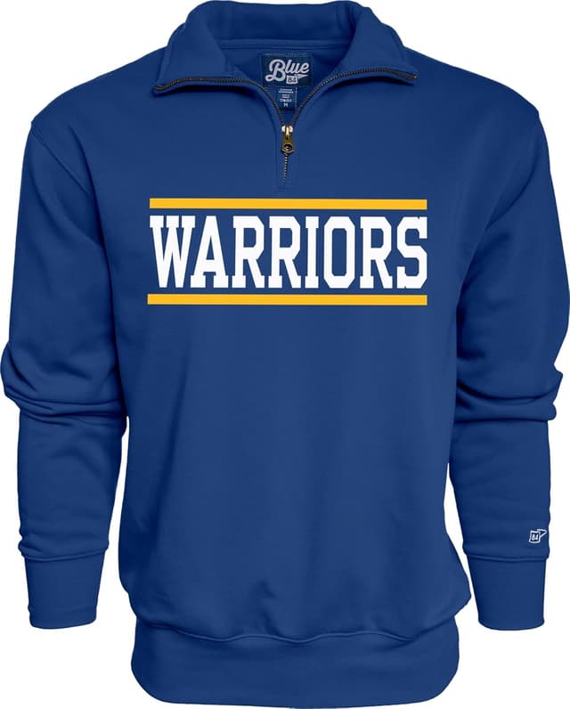 Detalle de Blue 84 NBA Officially Licensed Quarter Zip Sweatshirt (Milwaukee Bucks) — Team Color