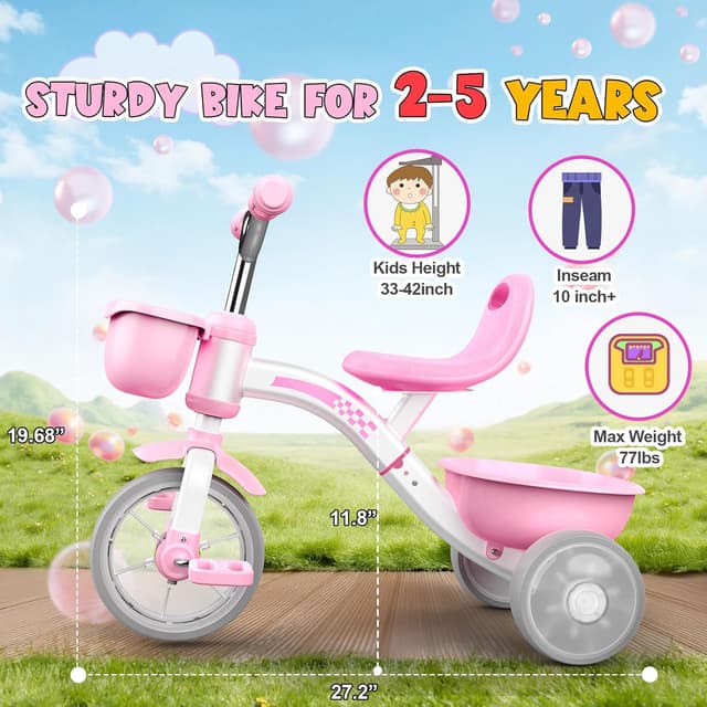Thumbnail 5 de Kkdi Toddler Tricycle Adjustable Seat, Ages 1-5