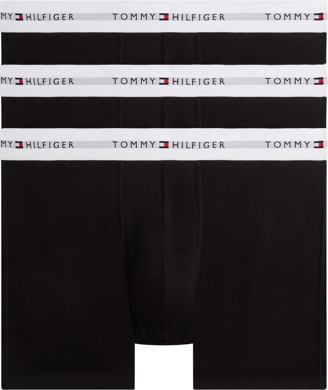 Detalle de Tommy Hilfiger Herren 3er Pack Boxershorts Briefs mit Logobund