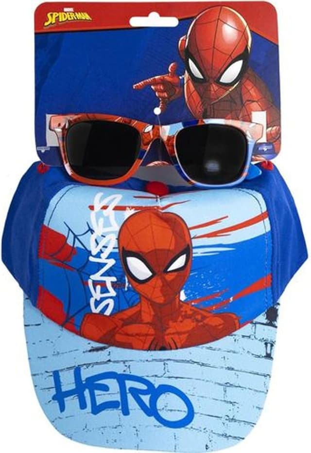 Detalle 2 de Gorra y Gafas Marvel Spiderman Infantil