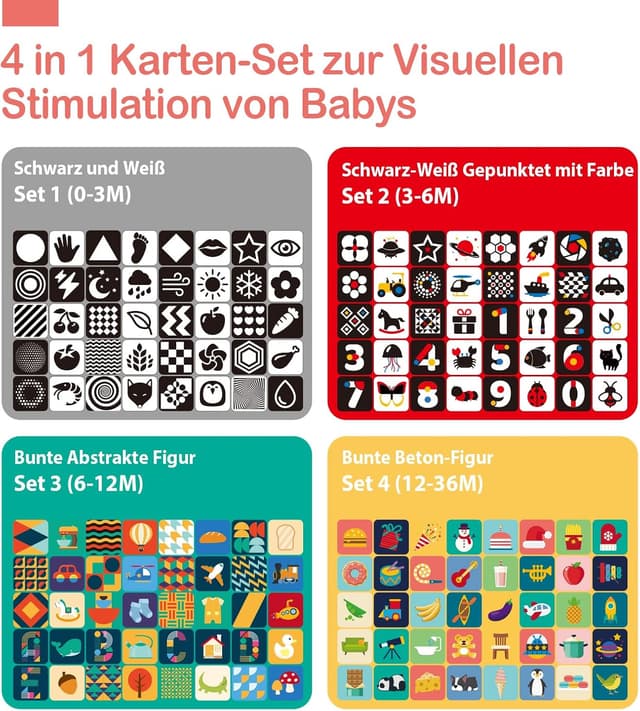 Detalle de Hahaland Kontrastkarten 80 Karten