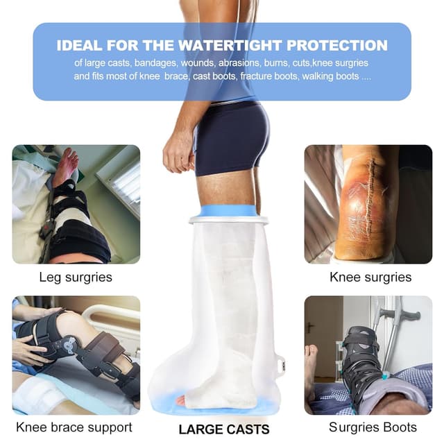 Thumbnail 6 de YUNCHI Protection de Douche Jambe Longue XL