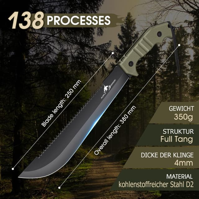 Thumbnail 4 de Purple Dragon Outdoor Messer D2 Voll-Tang