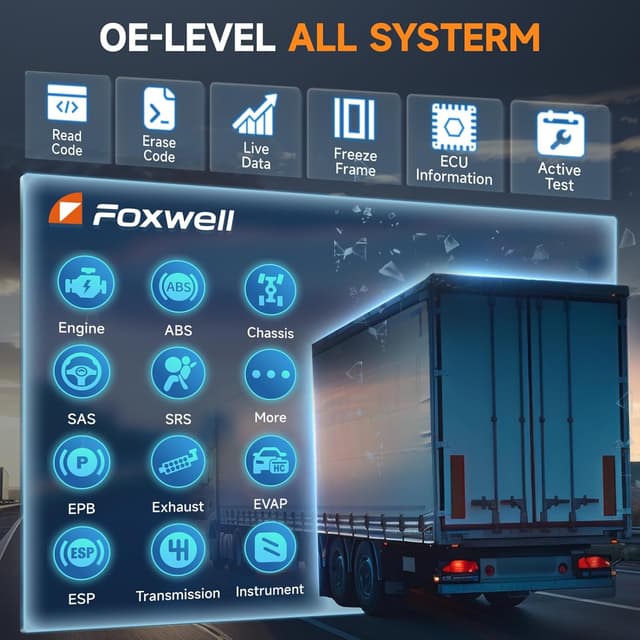 Detalle 2 de FOXWELL HD500 heavy duty truck scanner 🚚
