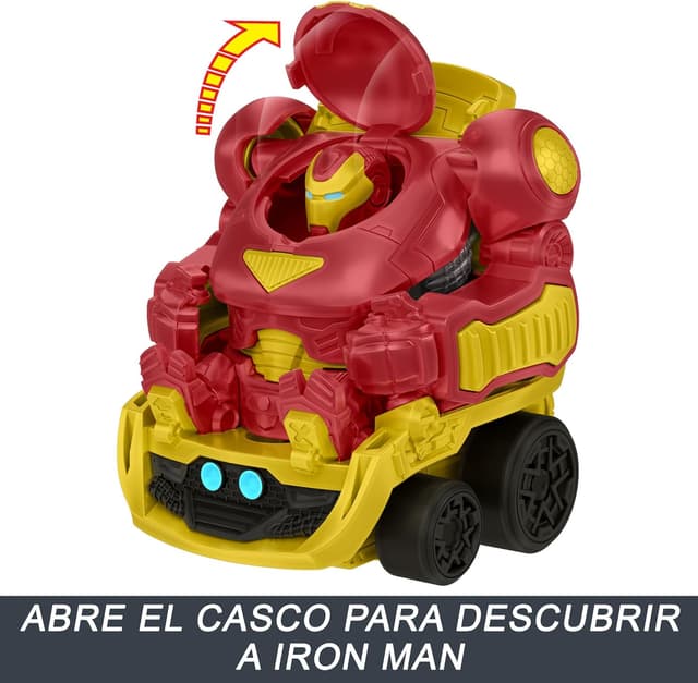 Detalle 2 de Hot Wheels HRY02 Camión Hulkbuster 🏎️ Transporte de Coches Marvel