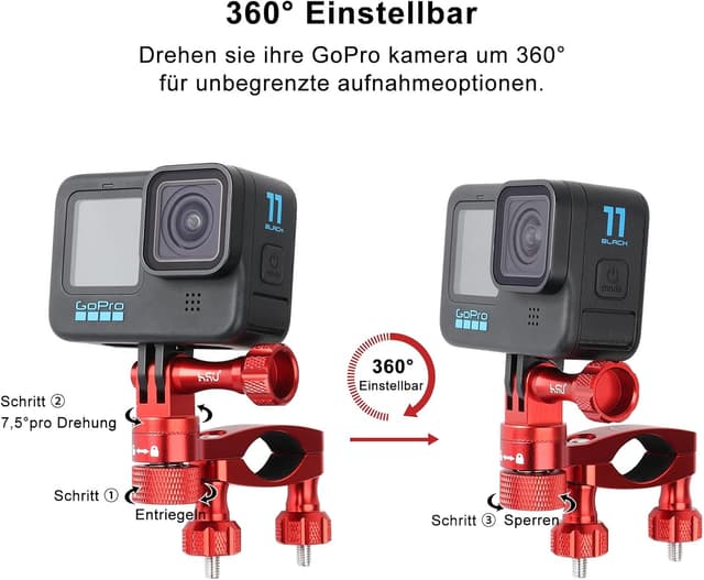 Thumbnail 3 de HSU Lenkerhalterung GoPro 15–30 mm 📷