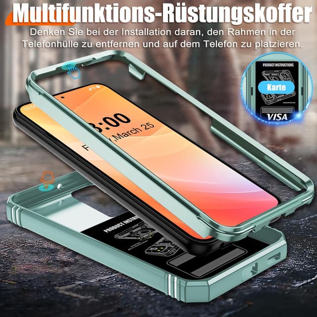 Detalle 1 de Giyer Galaxy S24 Plus Hülle mit 360° Ständer