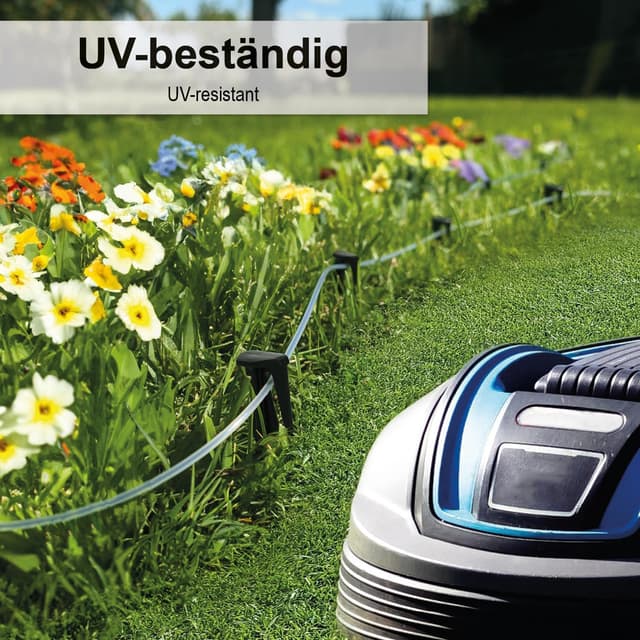 Detalle 2 de 200 picchetti com-four per fissaggio cavi robot tosaerba in plastica con ardiglione (200 x nero)