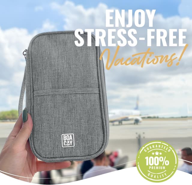 Thumbnail 6 de Family passport holder RFID wallet 13x22.5cm