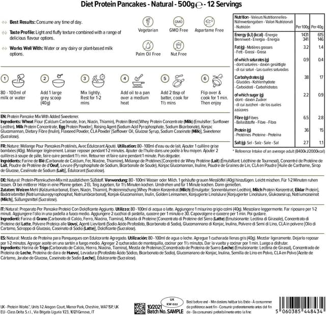 Thumbnail 5 de THE PROTEIN WORKS Mezcla Pancakes Proteicos Ricos y Saludables 🥞
