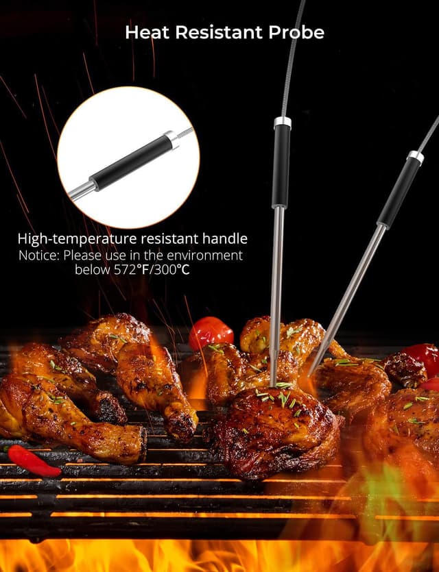 Thumbnail 6 de Govee Bluetooth Meat Thermometer with 2 Probes