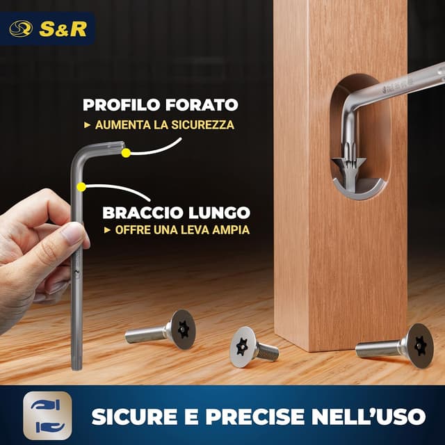 Thumbnail 4 de S&R Chiavi Torx TX10‑TX50 per bici e auto