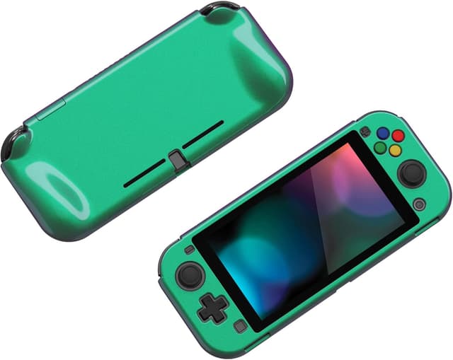 Detalle 1 de playvital ZealProtect Glossy Protective Case for Nintendo Switch Lite (Chameleon Green Purple)