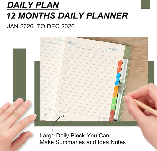 Detalle de A5 Academic Diary 2026 Daily Planner