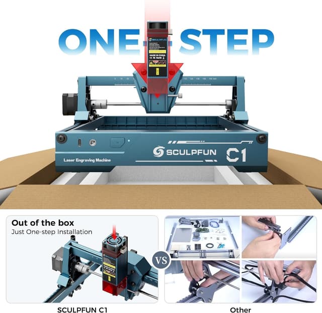 Thumbnail 3 de SCULPFUN C1 Mini 3W grabador láser