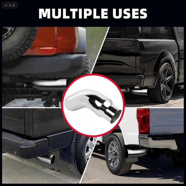 Thumbnail 5 de 5 Inch Diesel Exhaust Tip Elbow Tip 7 Inch Outlet