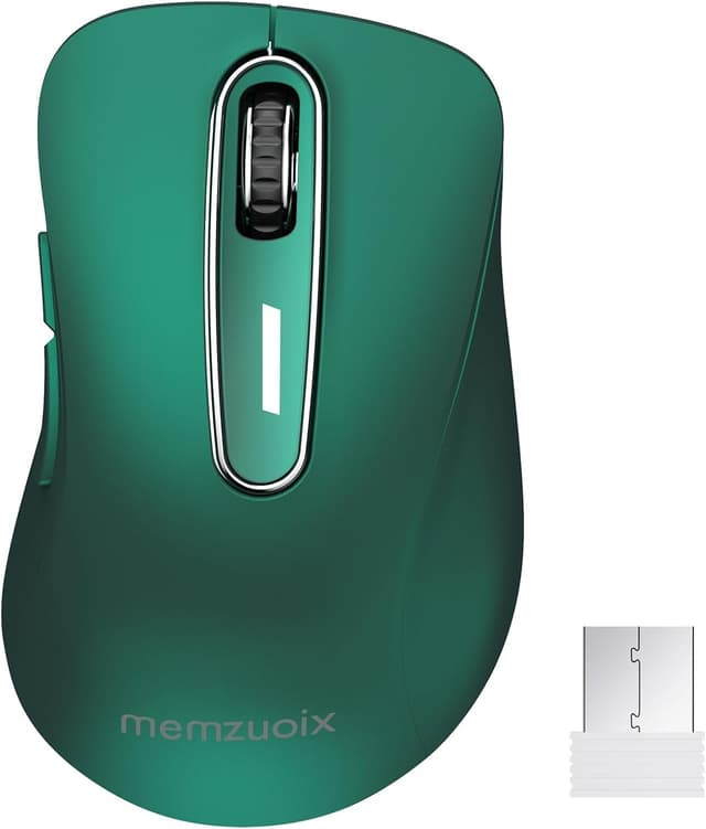 Detalle de memzuoix Kabellose Maus 2.4GHz – Tragbare optische Wireless-Maus mit 1400 DPI, Mini-USB-Empfänger