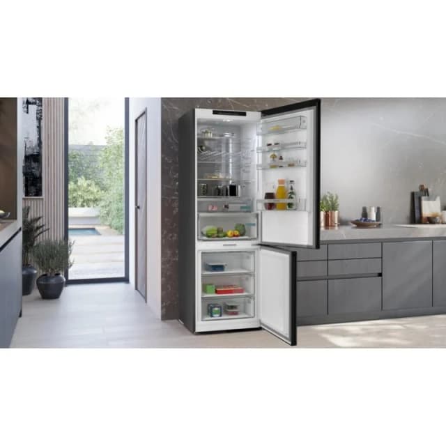 Detalle 2 de Siemens frigorífico Combi 203 cm 258 L No Frost hyperFresh superFreeze en negro