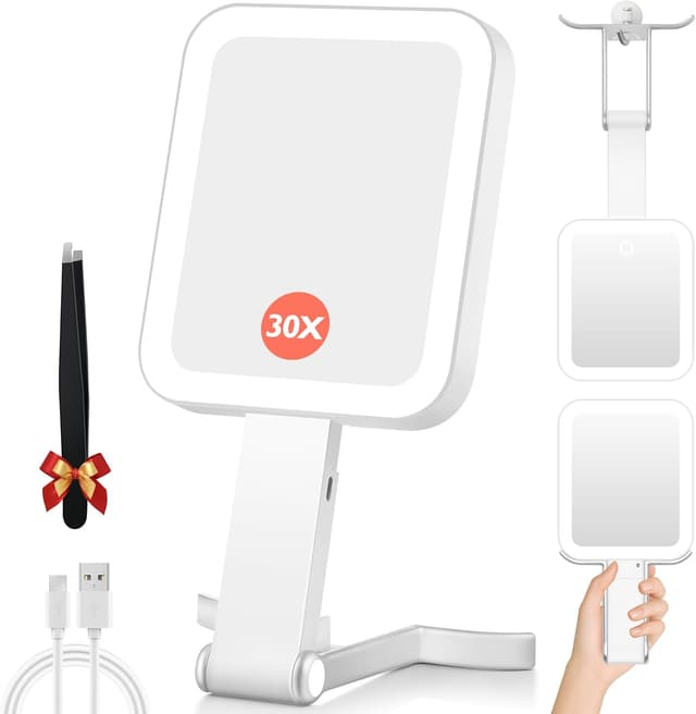 Detalle de GOMIPURU Magnifying Travel Mirror 30X