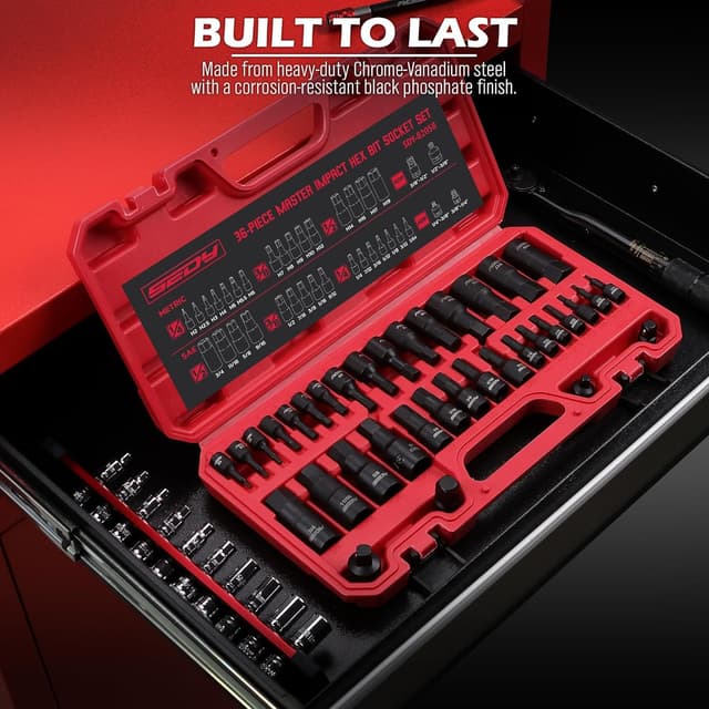 Detalle de Hex Bit Impact Socket Set 36-Piece