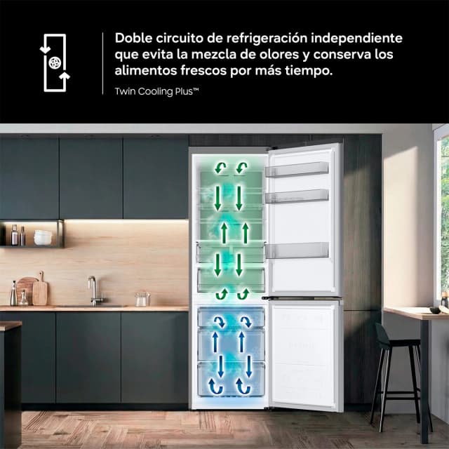 Thumbnail 5 de Samsung BRB38G705DWWEF frigorífico combi 389 L