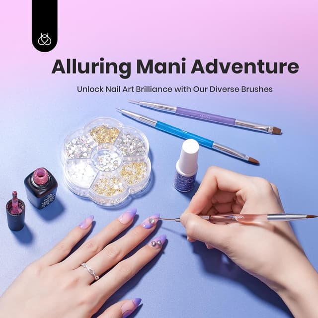 Thumbnail 6 de Beetles Nagelpinsel-Set 3-teilig für Nailart