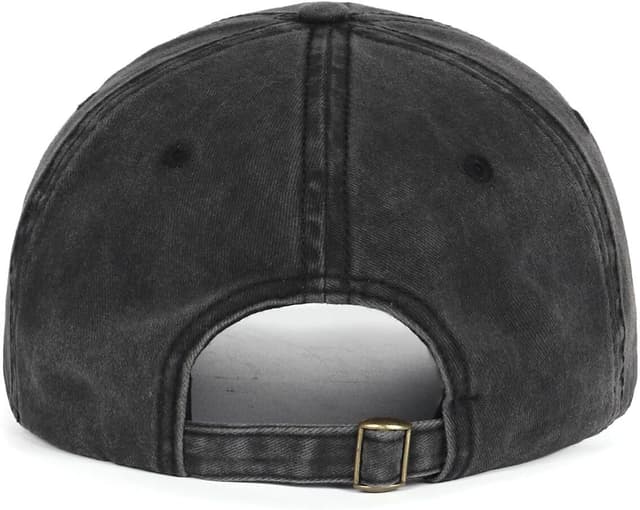 Detalle de Zylioo XL/XXL Washed Cotton Baseball Cap (Big Heads) – vintage-style running & outdoor cap