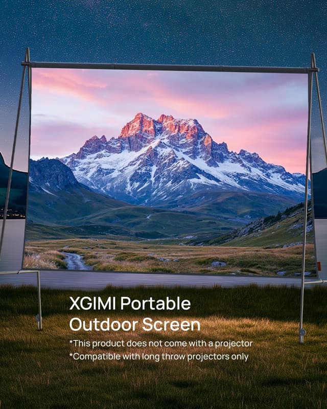 Detalle de XGIMI Outdoor Portable Projector Screen 70" (foldable, lightweight) for Horizon/Mogo/Halo+ long-throw projectors