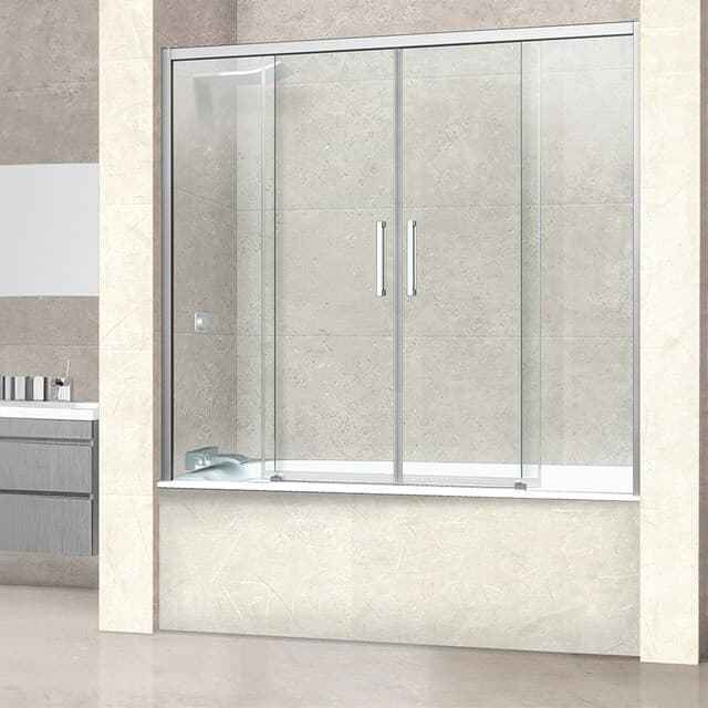 Imagen de Ibermampara Versalles mampara frontal bañera 4 hojas en OfertitasTOP