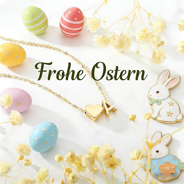 Detalle 1 de Turandoss Ketten mit Buchstaben A-Z, 40,6 cm