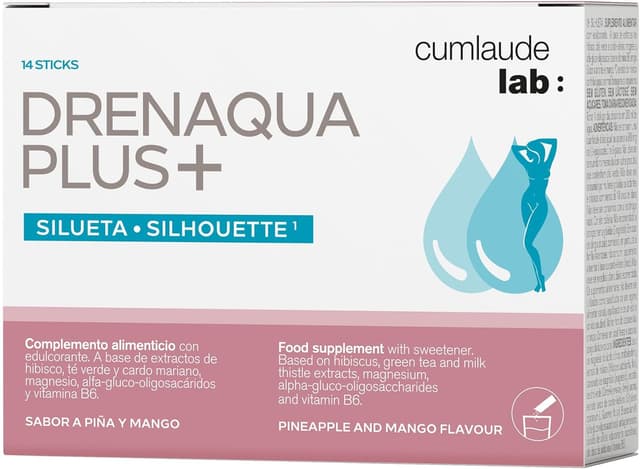 Imagen de Cumlaude Lab Drenaqua Plus+ 14 sticks, drenaje y retención de líquidos 💊 en OfertitasTOP