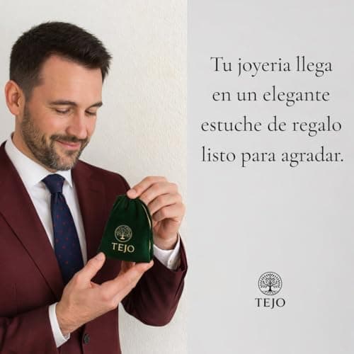 Detalle 2 de TEJO Pulsera Géminis para hombre con piedra natural (signo zodiacal) – regalo astrológico