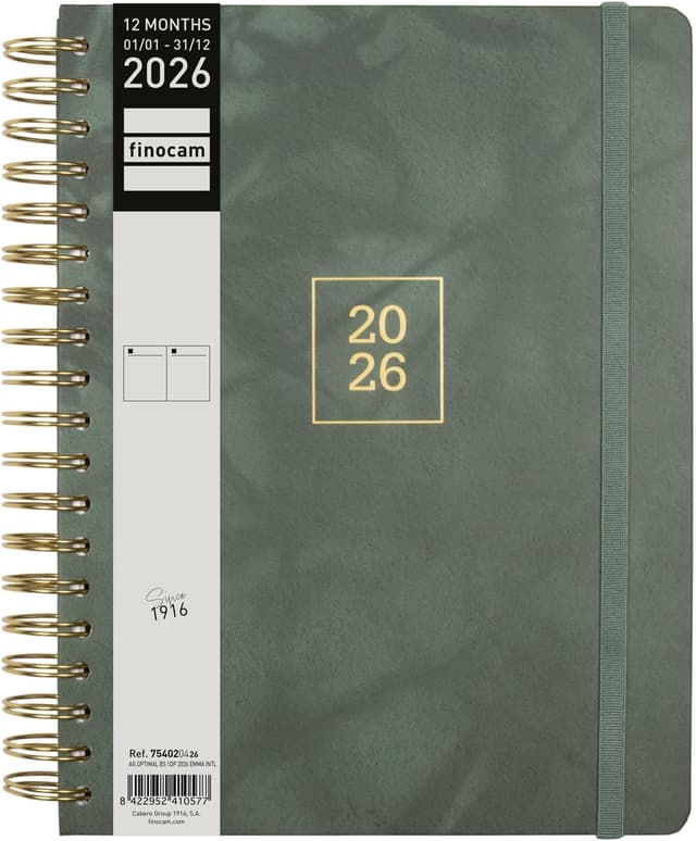 Detalle 2 de Finocam Agenda 2026 1 Jour par page