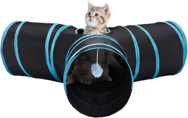 Imagen de WUMEIJIAJU Cat Tunnel Toy 3‑Way Collapsible Tube en OfertitasTOP