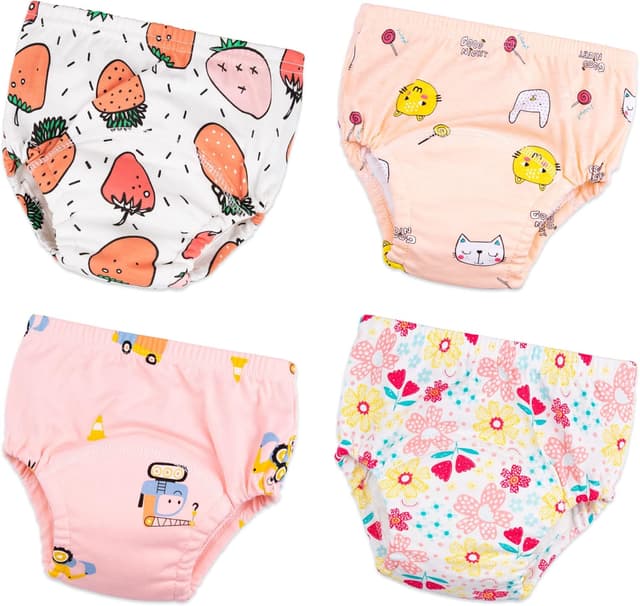 Detalle de Heekcaa Potty Training Underwear for Girls (4 Pack) – Waterproof toddler training pants