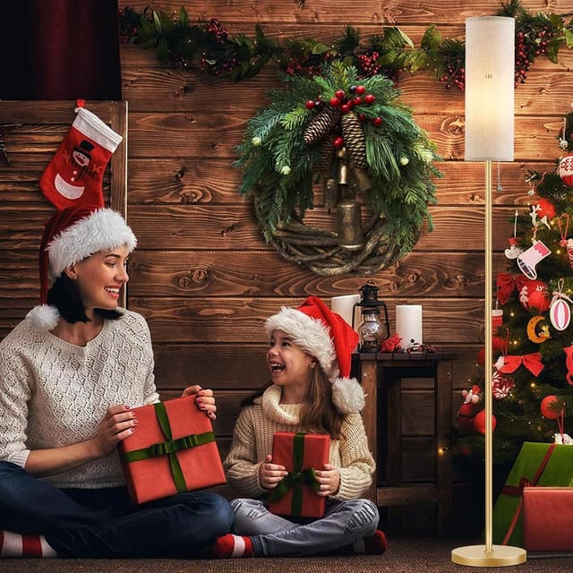 Thumbnail 6 de Aooshine Gold Floor Lamp 3 Colour Temperatures