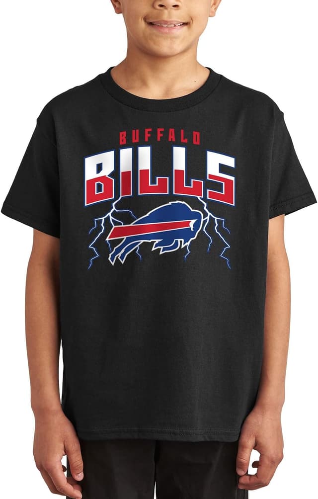 Detalle 2 de Junk Food x NFL Team Lightning Kids Fan Tee (Officially Licensed) for Boys & Girls