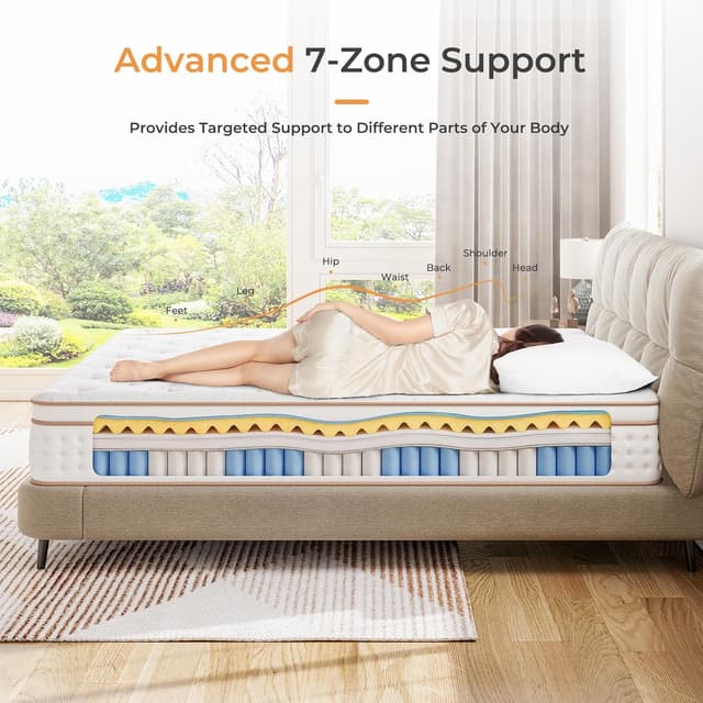 Detalle de Vesgantti Small Single Hybrid Mattress 2FT6