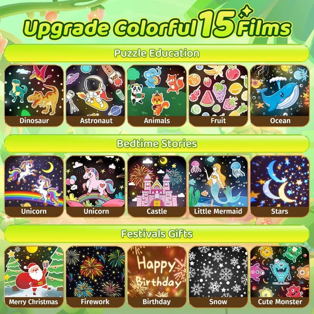 Thumbnail 2 de One Fire Lampara Proyector Estrellas Bebe 10 brani