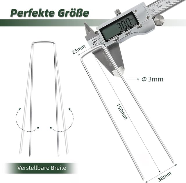 Detalle 2 de GREELUE Bodenanker für Unkrautvlies Ø3 mm