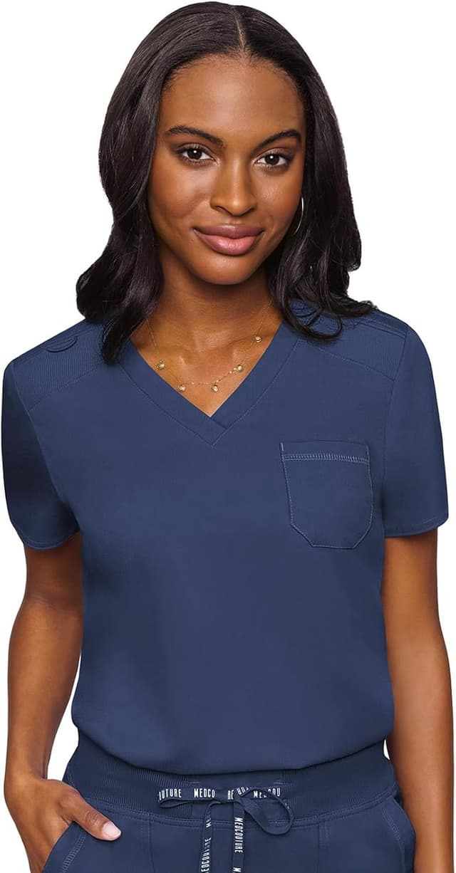 Detalle de Med Couture MC7448 V-Neck Scrub Top