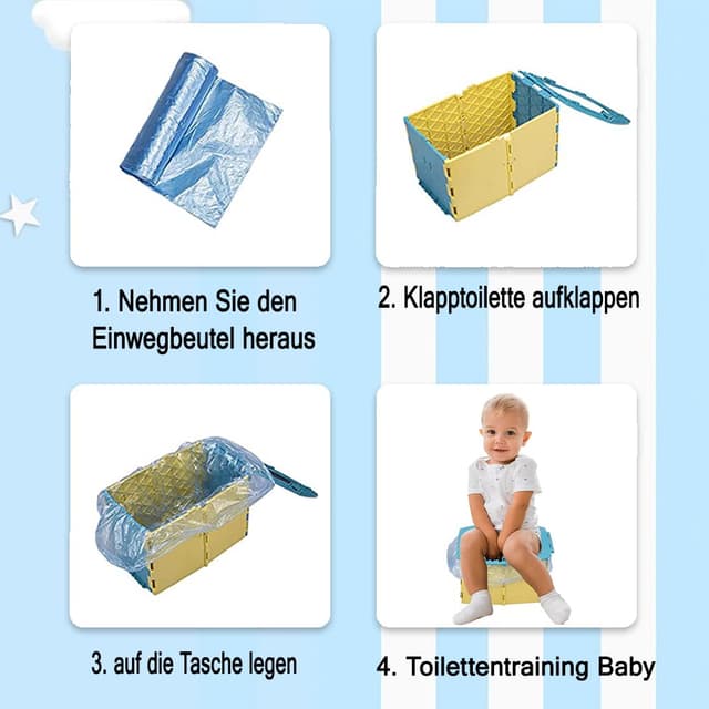 Detalle 2 de Kinder-Reise-Töpfchen faltbar grün