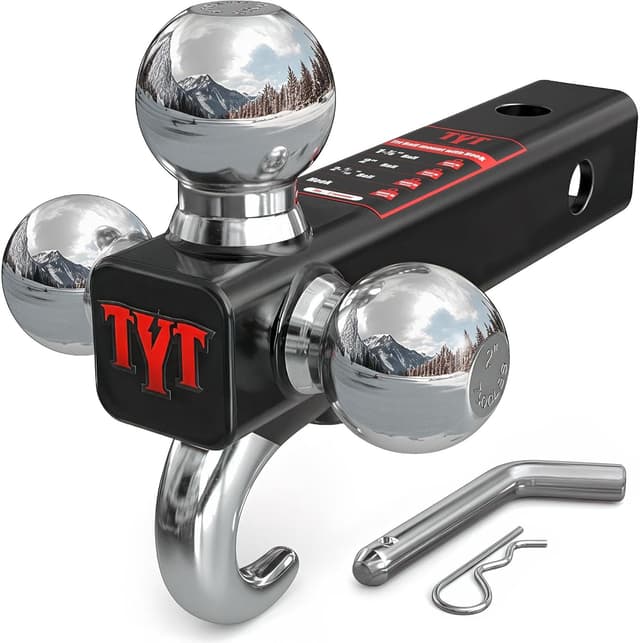 Detalle de TYT Trailer Hitch Tri Ball Mount 10,000 lbs 🚚