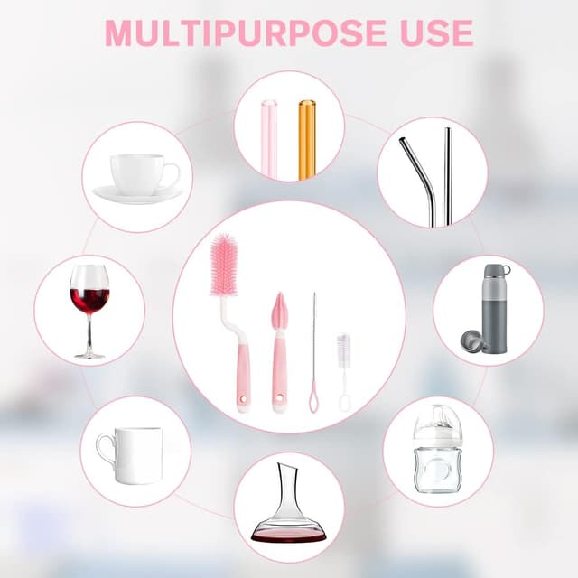 Detalle 2 de Vicloon baby bottle brush set 3PCS