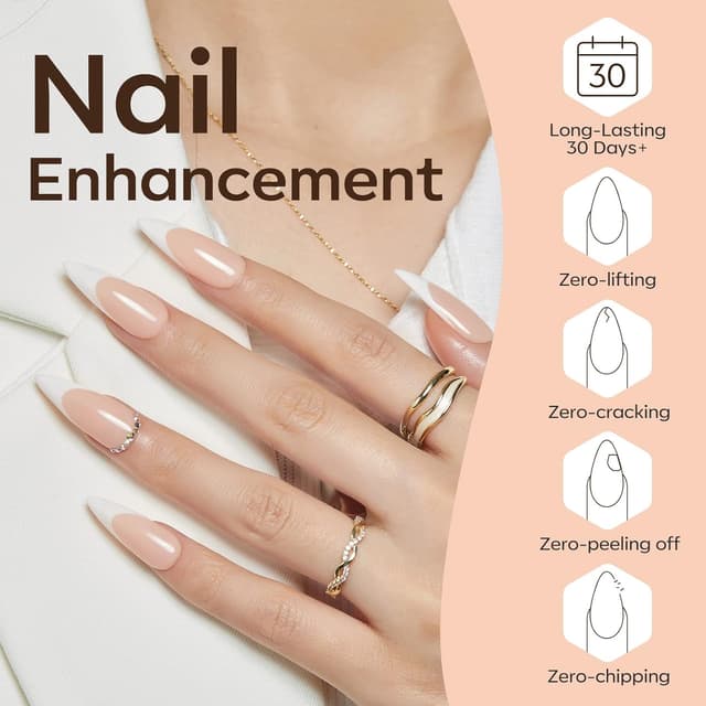 Detalle de modelones 8-in-1 Gel Nägel Builder-Gel mit 6 Nude-Farben (UV/LED) für Nagelverstärkung & Verlängerung
