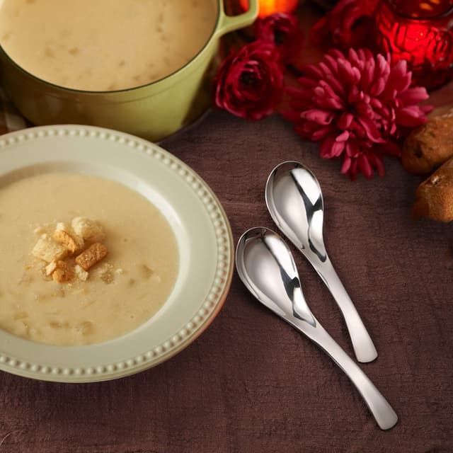 Thumbnail 3 de HIWARE Thick Heavy-weight Soup Spoons set of 6 🍽