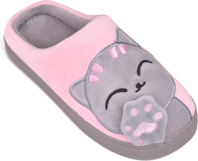 Detalle 2 de JACKSHIBO Winter-Hausschuhe mit Plüsch-Futter – warme Filzpantoffeln für Damen, Herren & Unisex