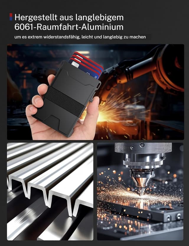 Thumbnail 5 de Kartenetui Aluminium Slim 12 Karten 💳