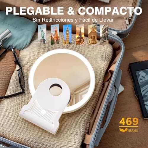 Thumbnail 10 de Auxmir Espejo Maquillaje con Luz Doble Cara 💄