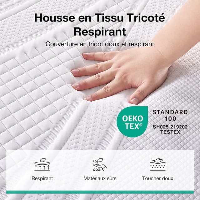 Thumbnail 2 de Novilla Surmatelas 140x190 cm 5 cm